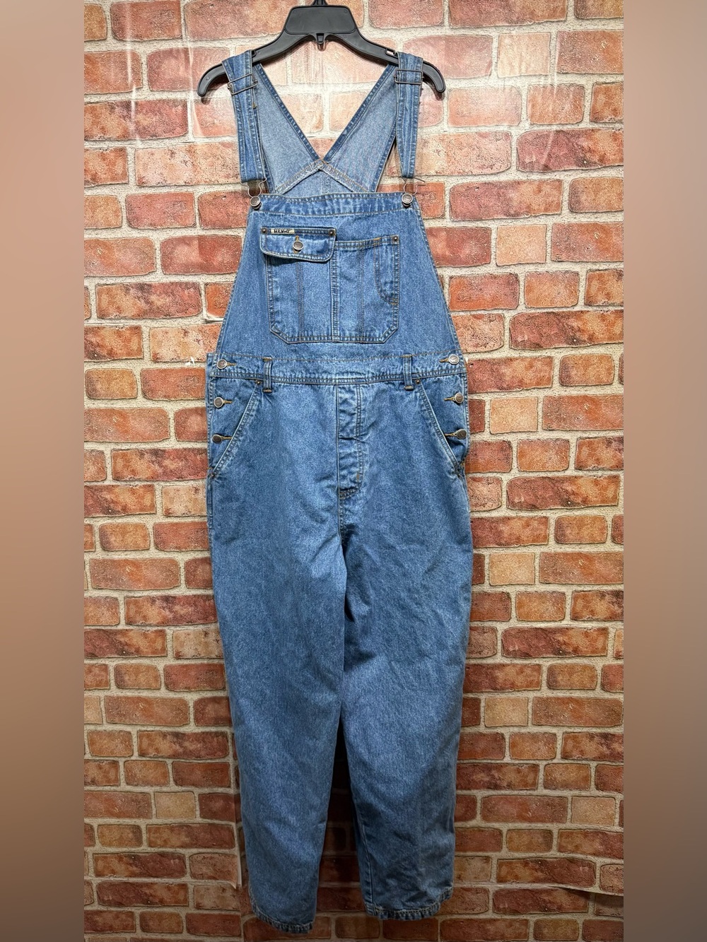 Vintage 90’s Revolt Blue Denim Overalls - Classic Workwear Style